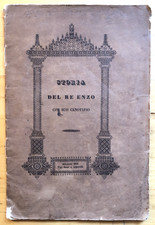 Storia del Re Enzo con suo Cenotafio - Bologna 1843 Sassi e Amoretti