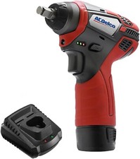 ACDelco 3/8 Power Impact Wrench 90ft-lbs LED Light Cordless Li-ion 12V Max Co...