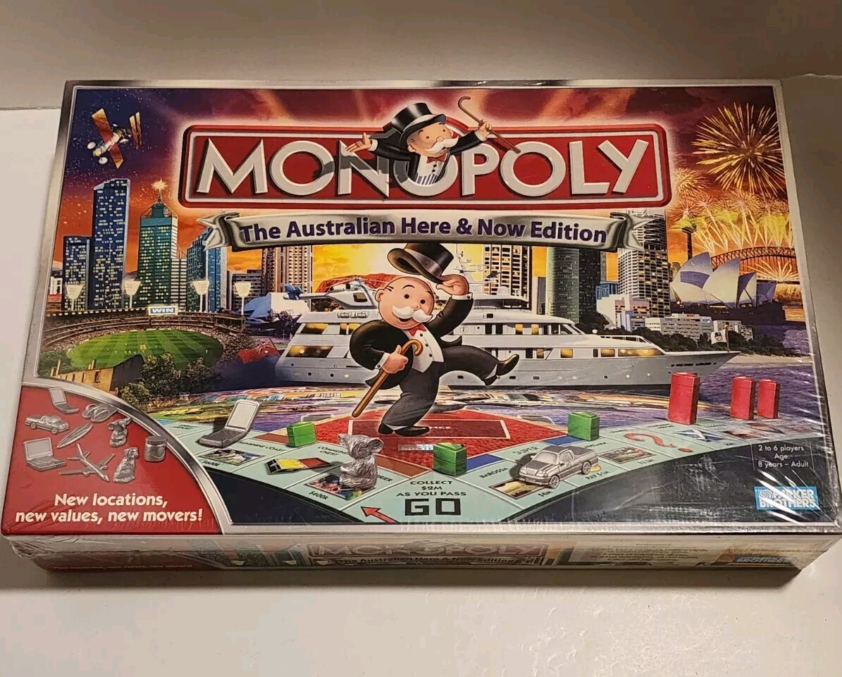 New 2007 Parker Brothers Monopoly The Australian Here & Now Edition Board Game
