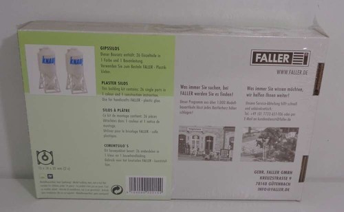 % - Faller N 222215 Bausatz Gipssilos NEU & OVP - Picture 2 of 3
