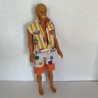 Vintage 1983 California Dream Ken Doll Shorts Shirt Included Blonde Blue Eyes