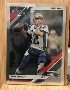 2019 Tom Brady Donruss Silver Press Proof 38/100 