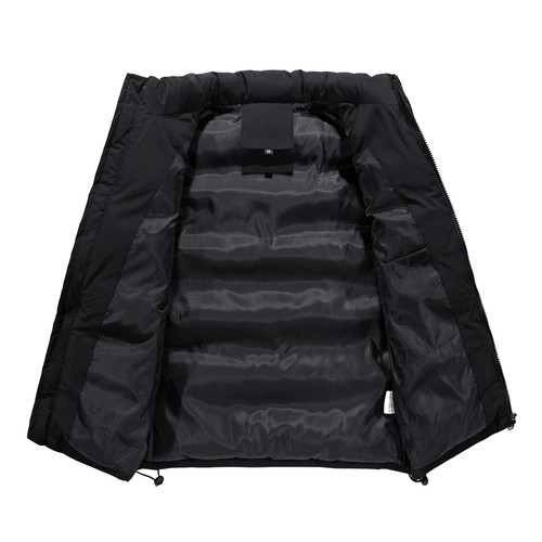 Men's Thick Puffy Puffer Sleeveless Jacket Winter Thick Vest Quilted Jacket New - Picture 3 of 20