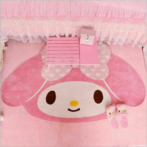 Kawaii My Melody Kitty Cartoon Carpet Home Soft Rug Children Floor Non-slip N9A1 - Picture 2 of 6