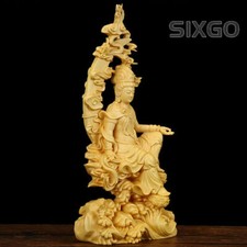 Boxwood Carving Guanyin Solid Wood Buddha Sculpture Collection