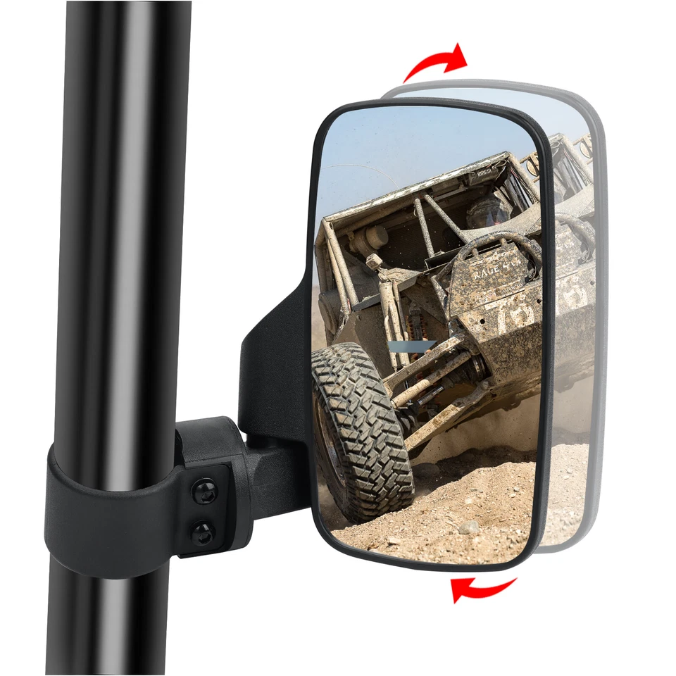 UTV Rear View Side Mirrors & Center Mirror For Polaris RZR 570 800 900 1000 - Image 3 of 4
