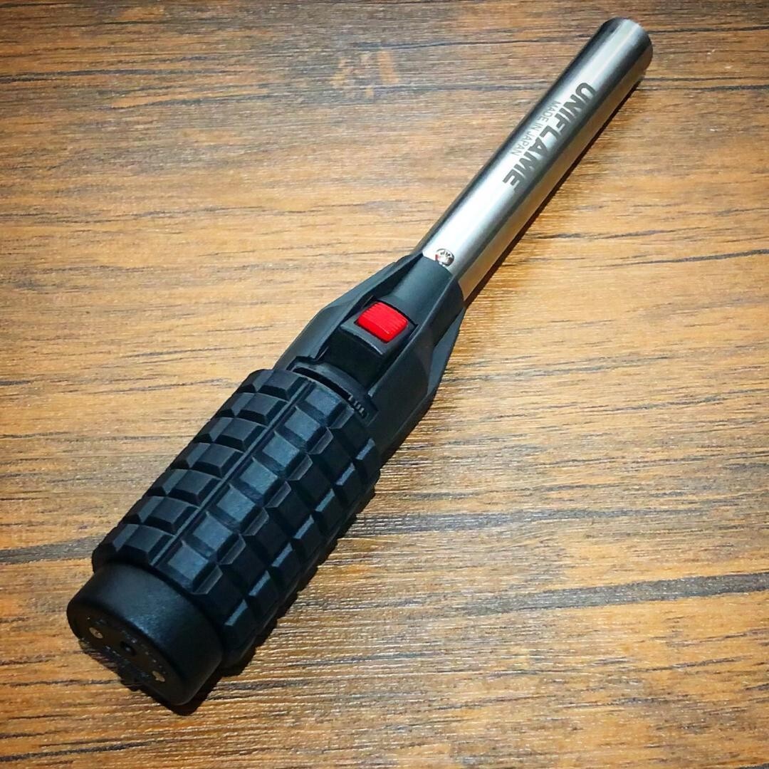 UNIFLAME Stick Turbo II 632048 With Custom Grip leather