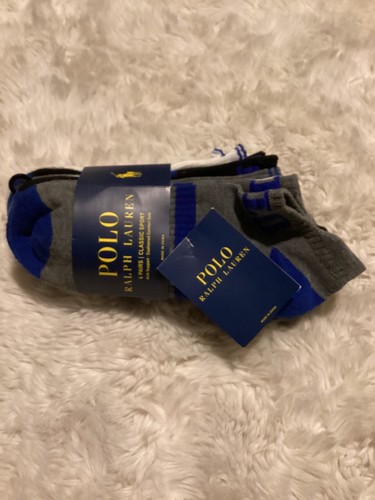 Polo Ralph Lauren Classic Sport 6 Pair Quarter Cut / no show Socks - Picture 36 of 55