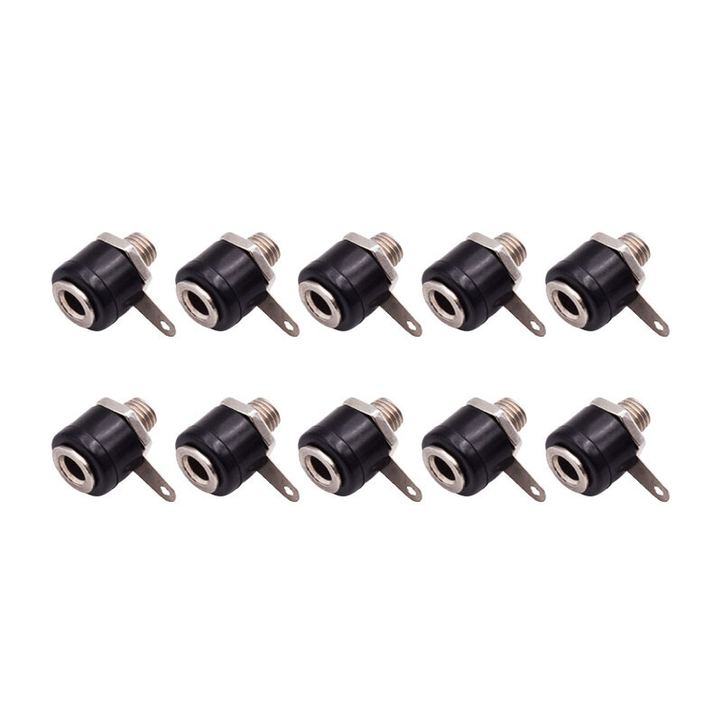 1 set maschio e femmina J072 spina a banana da 4 mm maschio e femmina for inserire il connettore a banana (Color : Socket, Size : BLACK_1PCS