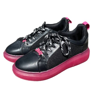 Women’s Size Juicy Couture Demi Fashion Sneakers Lace Closure Hot  Pink/Black - Main Image