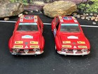2 Imperfect 1:24 Burago Diecast Red #36 Alfetta Corsa Italy #0144 No Box As-Is