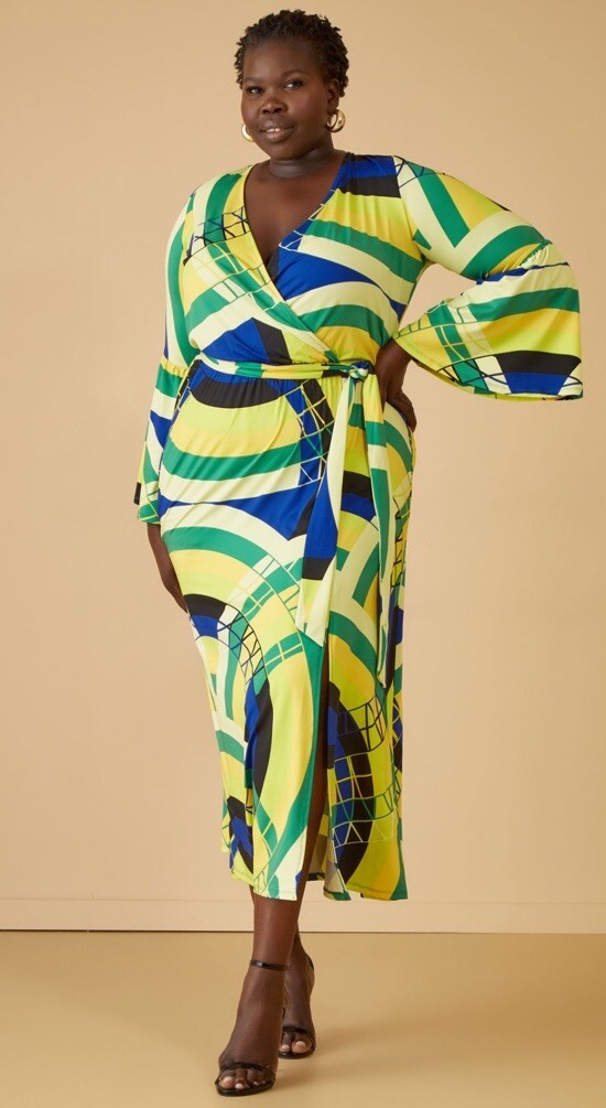 Special Occasion Ashley Stewart Dresses Ashley Stewart Surf The Web Faux Wrap Maxi Dress 34/36 Special Occasion Ashley Stewart Dresses Ashley Stewart Surf The Web Faux Wrap Maxi Dress 34/36