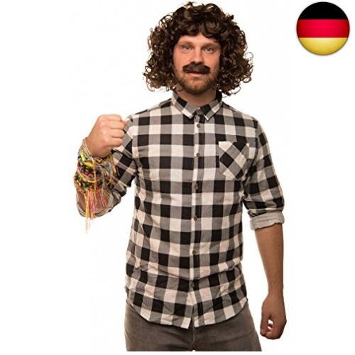 Thumbnail - Wolle Wolfgang Perücke Set Mit Bart Und Freundschaftsbändern - Absolut