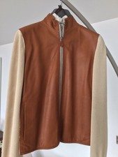 Hermes Paris ,woman’s Leather/ Crochet Size Fr 36 Jacket