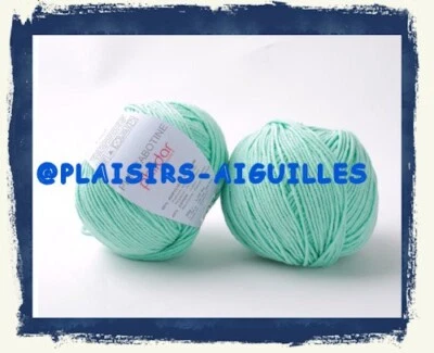 5 pelotes de coton PHIL CABOTINE MENTHOL NEUVES - Photo 1/4