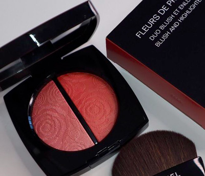 chanel fleurs de printemps blush and highlighter duo