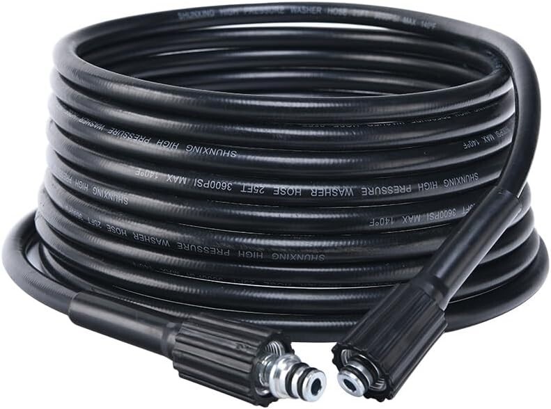 Flexible Pressure Washer Hose 25FT Kink Resistant Max 3600PSI Univer (FVS025262)