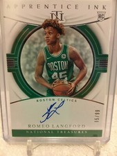 2019-20 National Treasures Apprentice Ink Romeo Langford 95/99