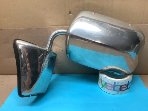 1981- 1992 Chevy Siverado GMC Sierra 1500 Driver LH Chrome Manual Door Mirror