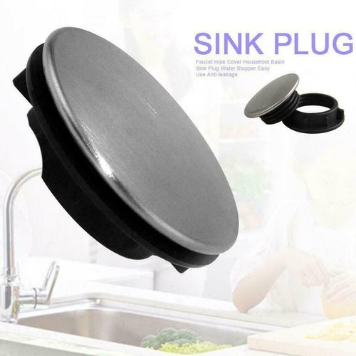 Steel Kitchen Sink Tap Hole Blanking Plug Plate Cover Stopper Basin 28-40mm U.K- - Picture 6 of 12