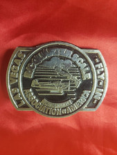 Las Vegas Fly-In R/C Quarter Scale Airplane Belt Buckle 3 1/4" x 2 1/2"