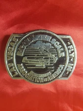 Las Vegas Fly-In R/C Quarter Scale Airplane Belt Buckle 3 1/4" x 2 1/2"