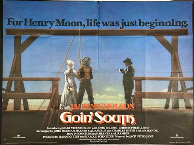 Goin' South ORIGINAL Quad Movie Cinema Poster Jack Nicholson 1978