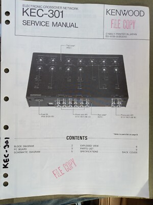 KENWOOD KEC-301 flagship old school electronic xover crossover