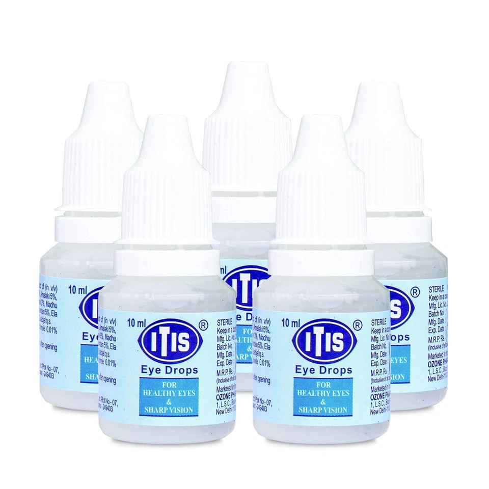 Gotas para ojos Ozono ITIS Ayurvedics paquete de 5 (10 ml cada una) envío gratuito Foto 3 de 4