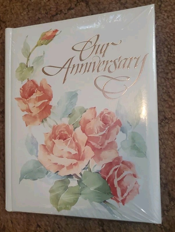 New Vintage Our Anniversary Carlton 4362501 Book Keepsake