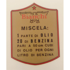 BIANCHI BIANCHINA 125 CC DECALCOMANIA SERBATOIO