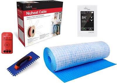 nVent Nuheat Radiant Floor Heat Kit 120V/ 240V with Thermostat, Membrane, Cable