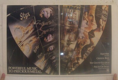 Styx Poster Trade Anzeige Mächtige Musik Zu Precious Metal 4 Alben