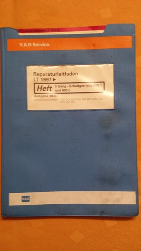 Reparaturleitfaden VW LT2 1997  "5-Gang Schaltgetriebe 000.1 + 000.2, Kupplung