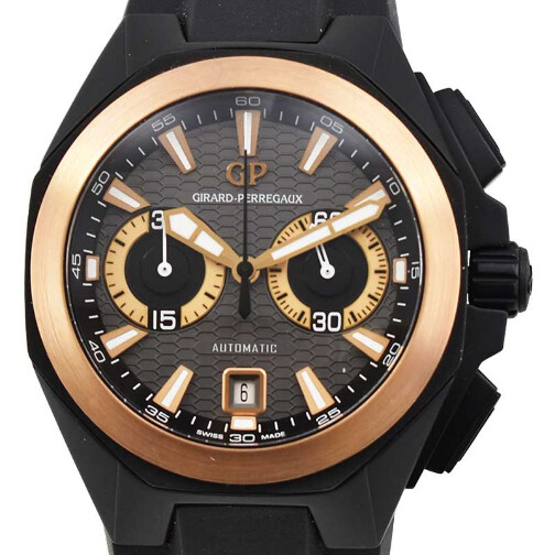GIRARD PERREGAUX  -  Chrono Hawk Hollywoodland in Black Ceramic