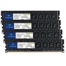 16GB KIT4x4GB DDR3 / DDR3L 1333MHz PC3-10600 Non-ECC Unbuffered 1.5V / 1.35V ...