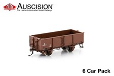 Auscision (VFW-83) IZ Open Wagon 1955-1960 era, VR Brown - 6 Car Pack