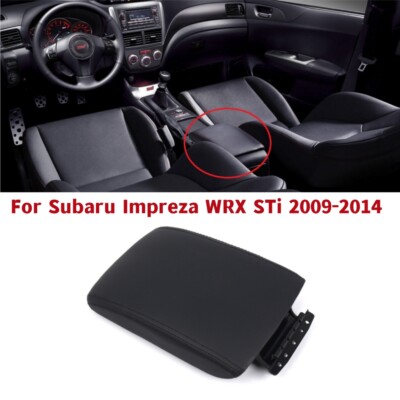 OEM Subaru Impreza WRX Center Armrest Cover (Black Leather) 2009