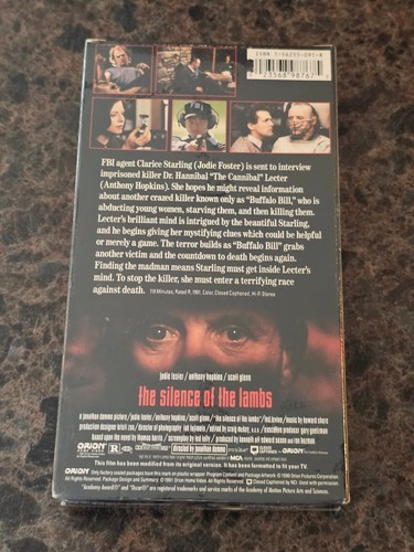 BRAND NEW The Silence Of The Lambs (VHS; 1991) Anthony Hopkins RARE Sealed OOP - Picture 6 of 6