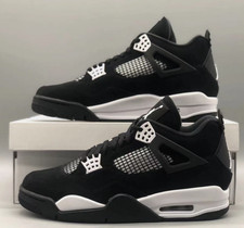 Jordan 4 "White Thunder" Men's Retro Mid Top Basketball Shoes