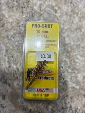 Pro-Shot Products, Bronze Pistol Brush, #8-36 Thread, For 10MM/40 Caliber, Clam