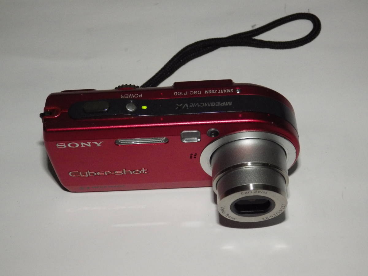 Compact Digital Camera Sony Dsc-P100 Red Optical 3X Zoom
