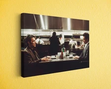 Heat Movie Canvas Print – Iconic Diner Scene with Al Pacino & Robert De Niro