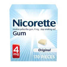 Nicorette Nicotine Gum to Help Stop Smoking, 4 mg, Original Stop Smoking Aid ...
