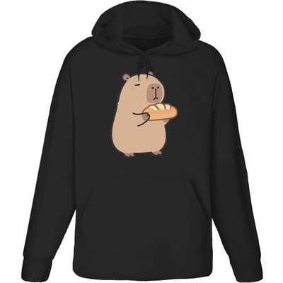 Hoodie / Kapuzenpullover ''Capybara with Bread'' für Erwachsene (HO063031)