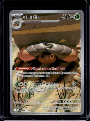2025 Pokemon Destined Rivals Crustle #186/182
