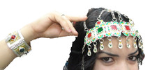 Vintage Wedding Bridal Moroccan Berber Beauty Queen Princess Crown Head Jewelry