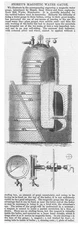 Storey's Magnetic Water Gauge Antique Engineering Print 1874