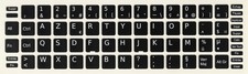 REPLACEMENT FRENCH fr-FR KEYBOARD STICKER KEY LAPTOP BLACK 13x13mm