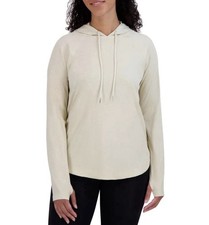 Sage Collective Women's Lightweight Long Sleeve Hoodie Tan Size Small Brand New